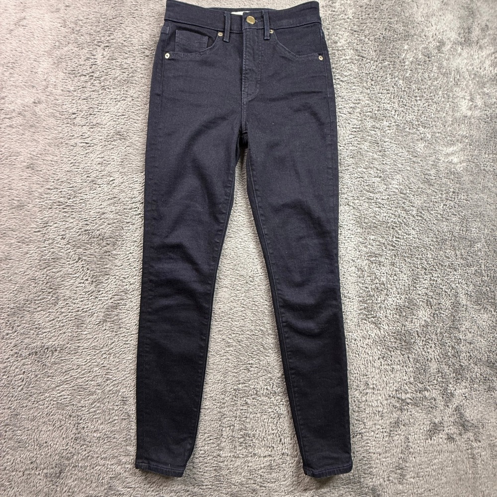 Revtown High Rise Skinny Jeans Womens 25 Indigo Dark Wash Excellent Denim